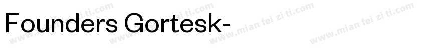 Founders Gortesk字体转换